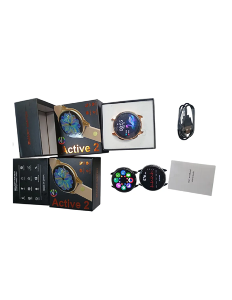 Reloj Smartwatch Inteligente T2 Pro Active Dorado
