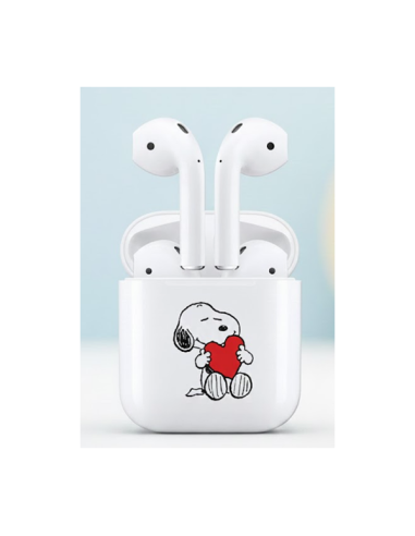 Auriculares inalámbricos con Bluetooth de dibujos animados de Disney Snoopy, personalidad creativa universal, ligero y cómodo