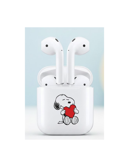 Auriculares inalámbricos con Bluetooth de dibujos animados de Disney Snoopy, personalidad creativa universal, ligero y cómodo