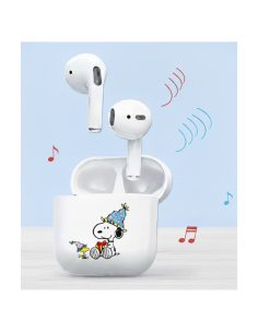 Auriculares inalámbricos con Bluetooth de dibujos animados de Disney Snoopy, personalidad creativa universal, ligero y cómodo 2
