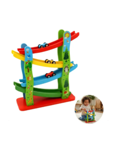Pista de Autos de Madera Montessori 2