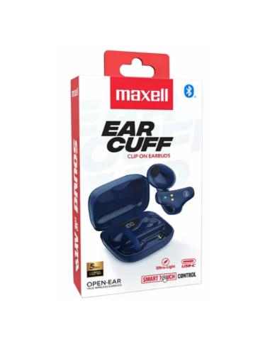 Audífonos Bt Maxell Ear Cuff Clip On Open-Ear TWS Azul
